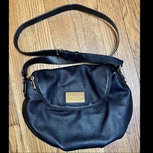 Marc Jacobs black leather crossbody bag